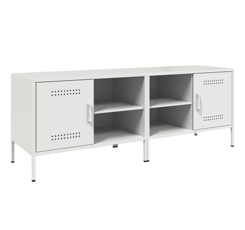 vidaXL TV-Schrank TV-Schränke 2 Stk. Weiß 68x39x50,5 cm Stahl (2-St) von vidaXL
