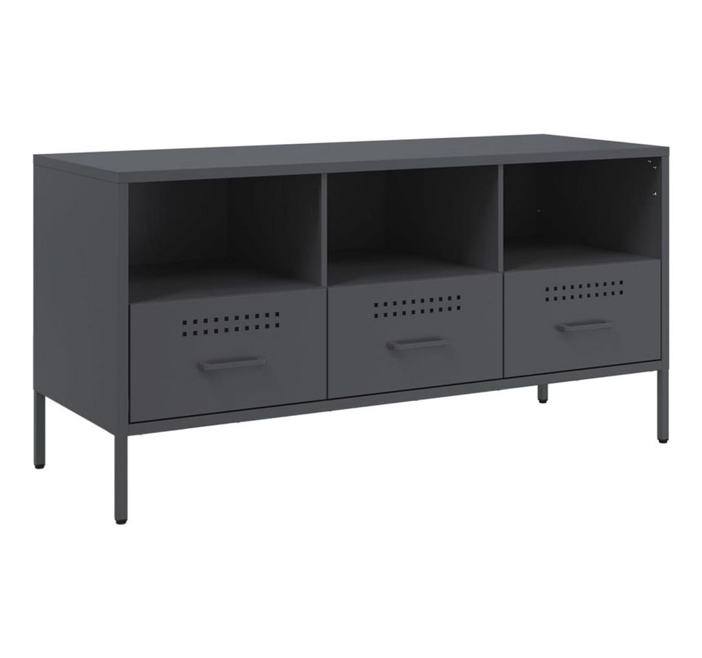 vidaXL TV-Schrank TV-Schrank Anthrazit 100,5x39x50,5 cm Stahl (1-St) von vidaXL