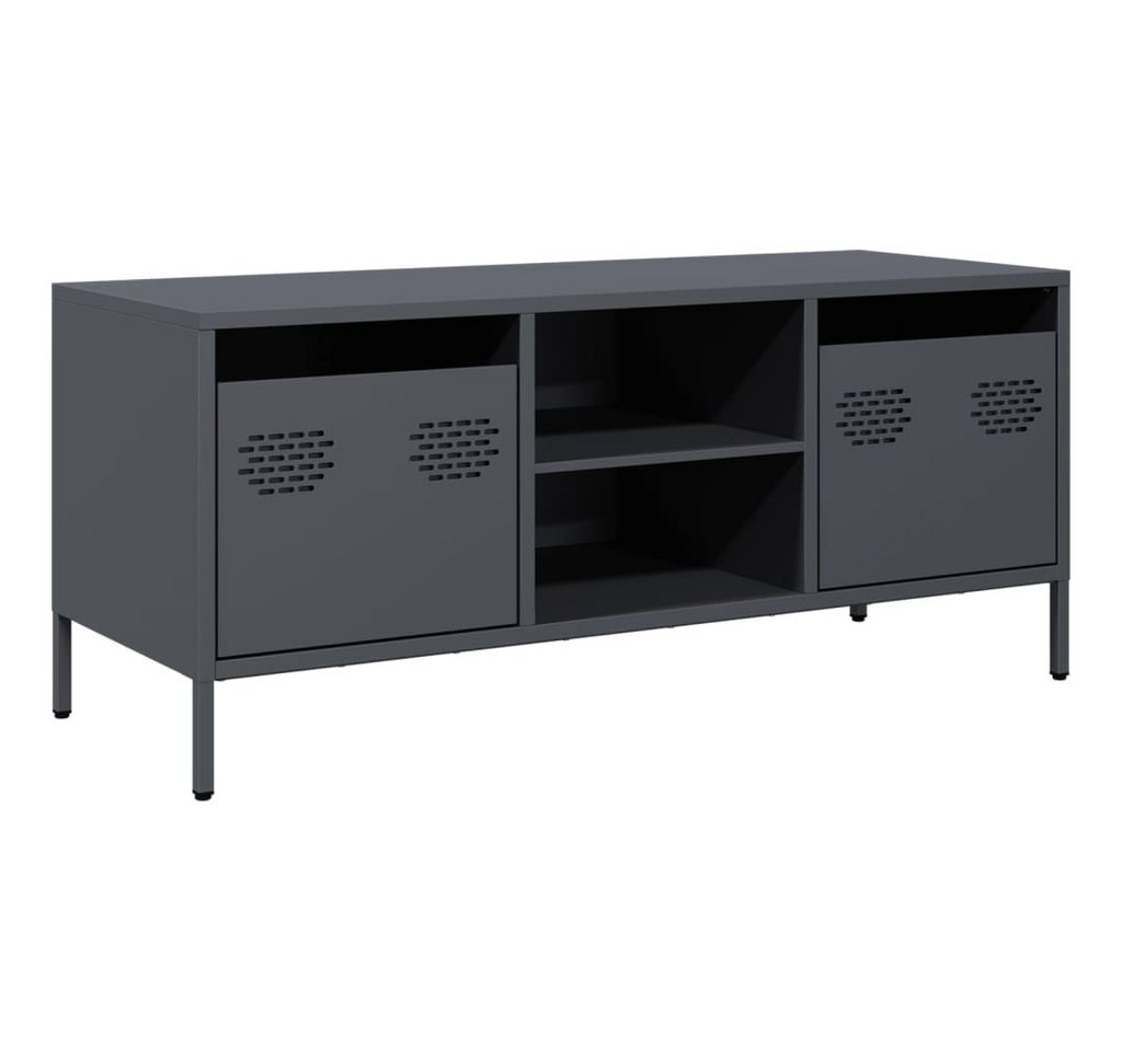 vidaXL TV-Schrank TV-Schrank Anthrazit 101,5x39x43,5 cm Kaltgewalzter Stahl (1-St) von vidaXL