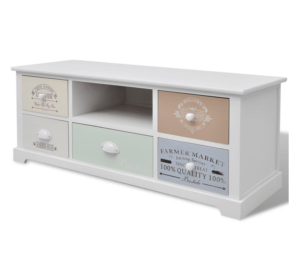 vidaXL TV-Schrank TV-Schrank Französischer Landhausstil Holz Lowboard von vidaXL