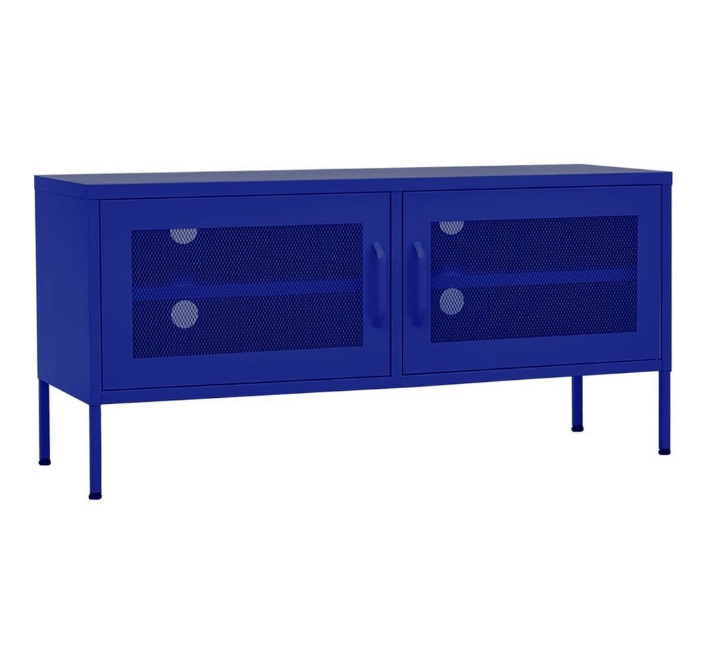 vidaXL TV-Schrank TV-Schrank Marineblau 105x35x50 cm Stahl (1-St) von vidaXL