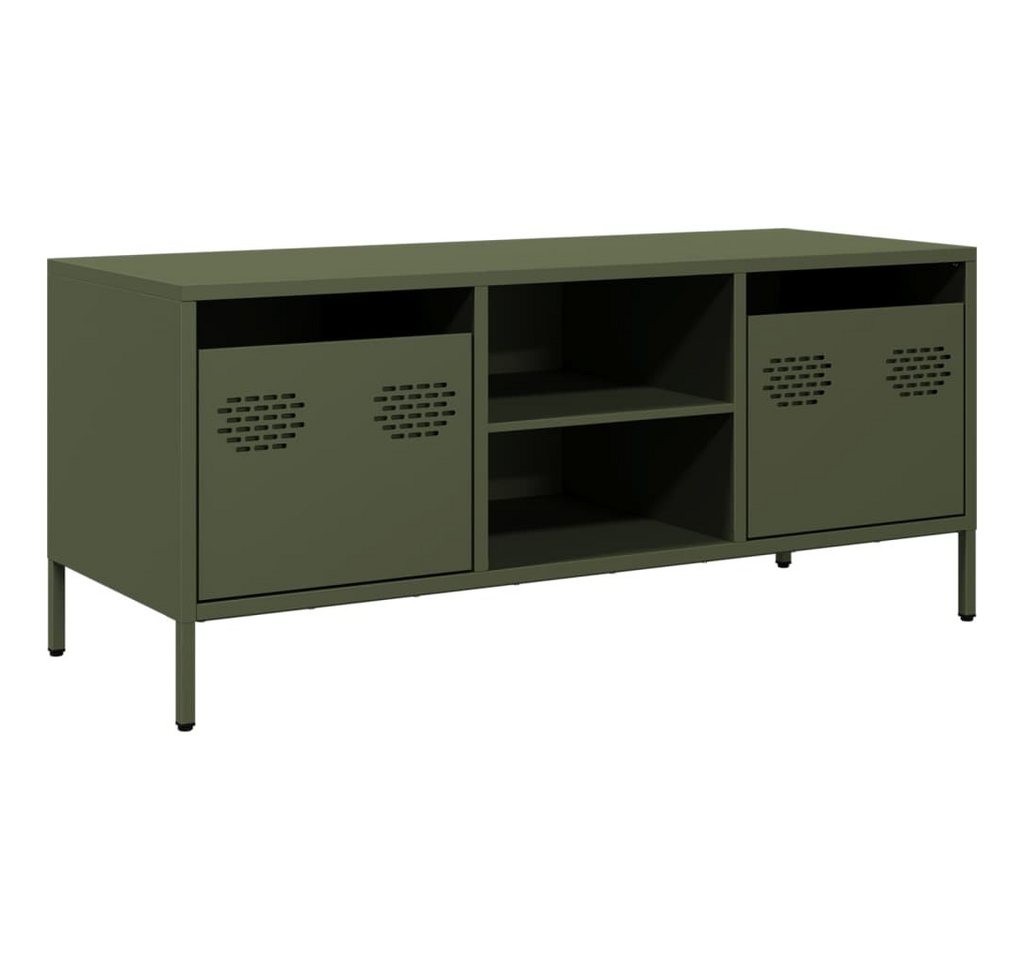 vidaXL TV-Schrank TV-Schrank Olivgrün 101,5x39x43,5 cm Kaltgewalzter Stahl (1-St) von vidaXL