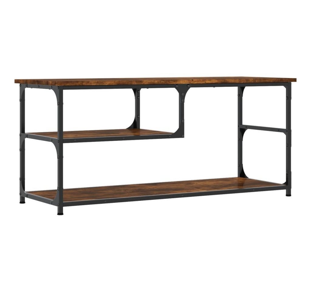 vidaXL TV-Schrank TV-Schrank Räuchereiche 103x38x46,5 cm Holzwerkstoff und Stahl (1-St) von vidaXL