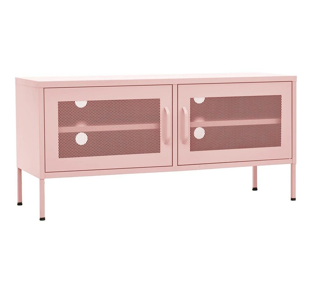 vidaXL TV-Schrank TV-Schrank Rosa 105x35x50 cm Stahl (1-St) von vidaXL