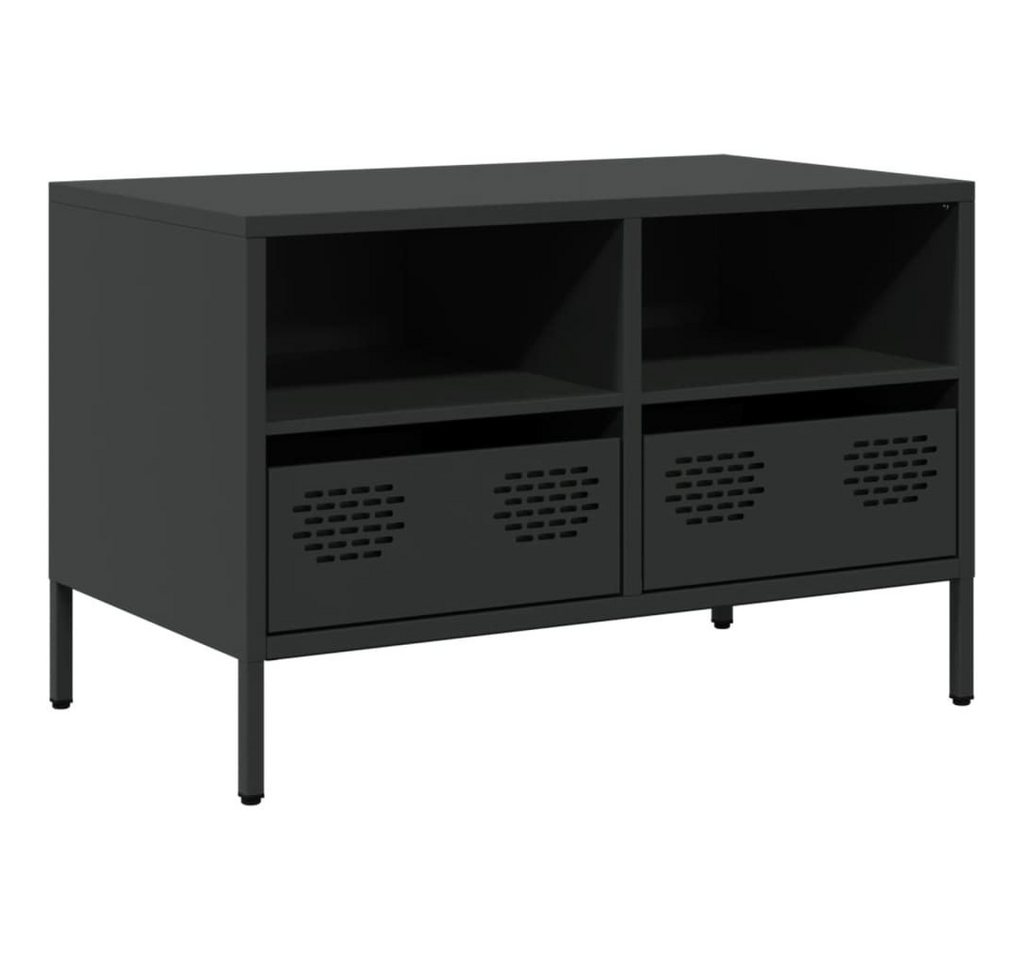 vidaXL TV-Schrank TV-Schrank Schwarz 68x39x43,5 cm Kaltgewalzter Stahl (1-St) von vidaXL