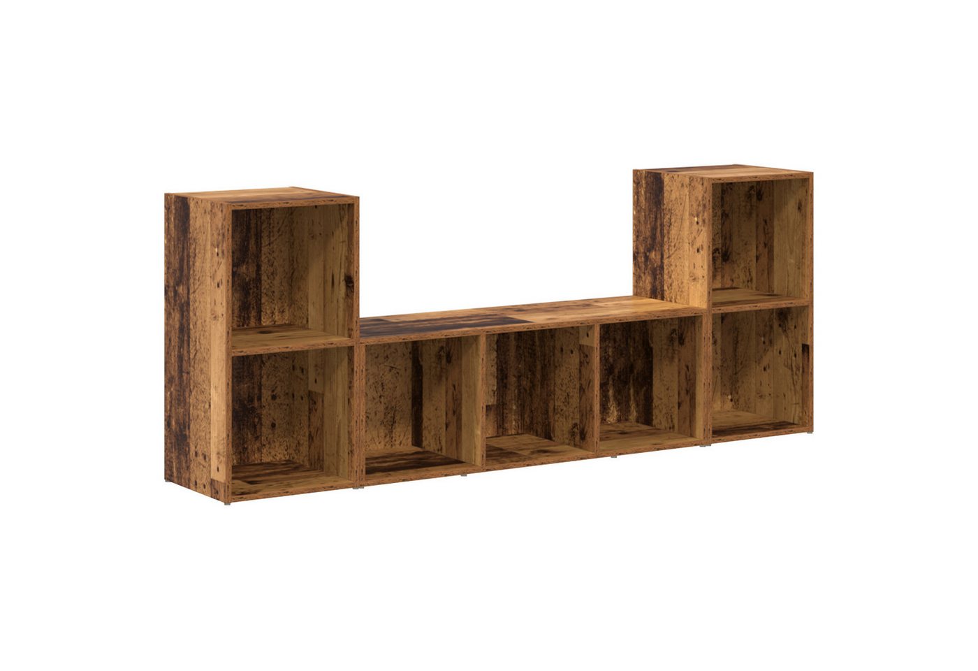 vidaXL TV-Schrank TV-Schrank Set 3 pcs Braun 107 x 35 x 37 cm Holzwerkstoff (3-St) von vidaXL