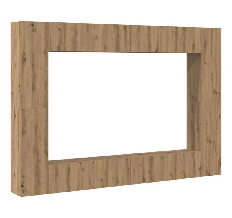 vidaXL TV-Schrank TV-Schrank-Set 8 pcs Eiche handwerklich Mittel 100 x 30 x 30 cm (8-St) von vidaXL