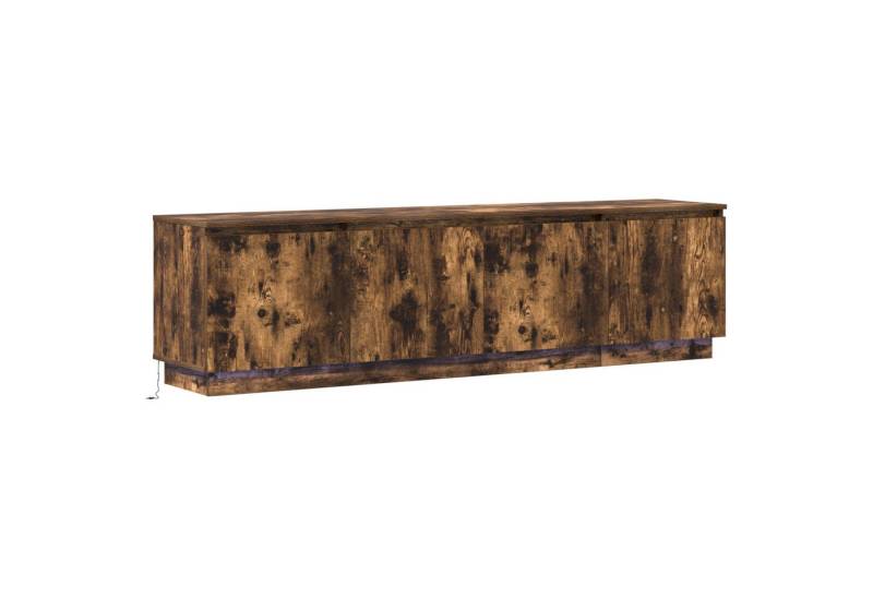 vidaXL TV-Schrank TV-Schrank mit LED Geräucherter Eiche 180x38x49 cm Holzwerkstoff (1-St) von vidaXL