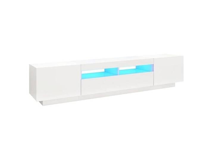 vidaXL TV-Schrank TV-Schrank mit LED Leuchten Weiß 200x35x40 cm Lowboard, weiß vidaXL TV-Schrank TV-Schrank mit LED Leuchten Weiß 200x35x40 cm Lowboard, weiß von vidaXL