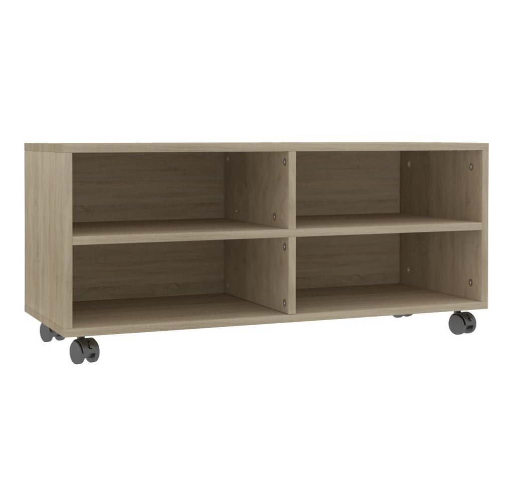 vidaXL TV-Schrank TV-Schrank mit Rollen Sonoma-Eiche 90x35x35 cm Holzwerkstoff (1-St) von vidaXL