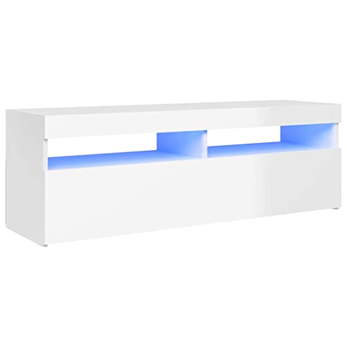 vidaXL TV Schrank mit LED-Leuchten Lowboard Fernsehschrank Fernsehtisch Sideboard HiFi-Schrank TV Möbel Tisch Board Hochglanz-Weiß 120x35x40cm vidaXL TV Schrank mit LED-Leuchten Lowboard Fernsehschrank Fernsehtisch Sideboard HiFi-Schrank TV Möbel Tisch Board Hochglanz-Weiß 120x35x40cm von vidaXL