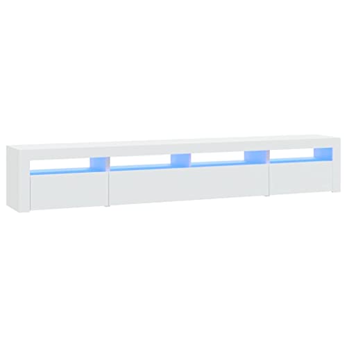 vidaXL TV Schrank mit LED-Leuchten Lowboard TV Möbel Tisch Board Sideboard Fernsehtisch Fernsehschrank HiFi-Schrank Weiß 240x35x40cm vidaXL TV Schrank mit LED-Leuchten Lowboard TV Möbel Tisch Board Sideboard Fernsehtisch Fernsehschrank HiFi-Schrank Weiß 240x35x40cm von vidaXL