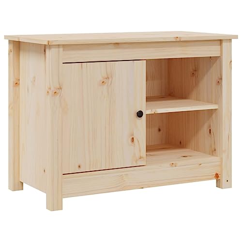 vidaXL TV Schrank mit Stauraum Lowboard TV Möbel Tisch Board Sideboard Fernsehschrank Fernsehtisch HiFi-Schrank 70x36,5x52cm Massivholz Kiefer vidaXL TV Schrank mit Stauraum Lowboard TV Möbel Tisch Board Sideboard Fernsehschrank Fernsehtisch HiFi-Schrank 70x36,5x52cm Massivholz Kiefer von vidaXL