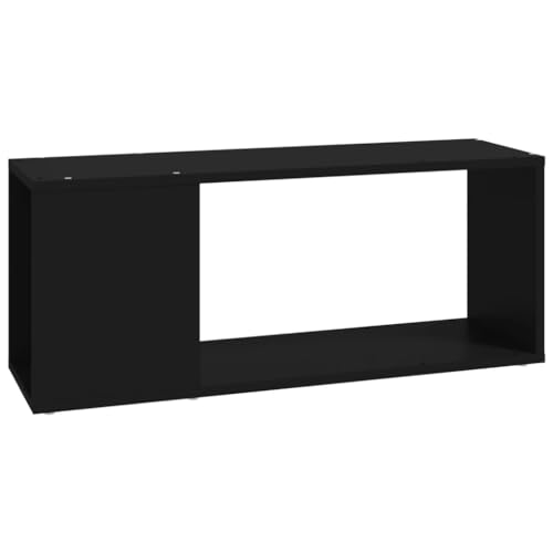 vidaXL TV Schrank mit Stauraum Lowboard TV Möbel Tisch Board Sideboard Fernsehtisch Fernsehschrank HiFi-Schrank Schwarz 80x24x32cm Holzwerkstoff von vidaXL