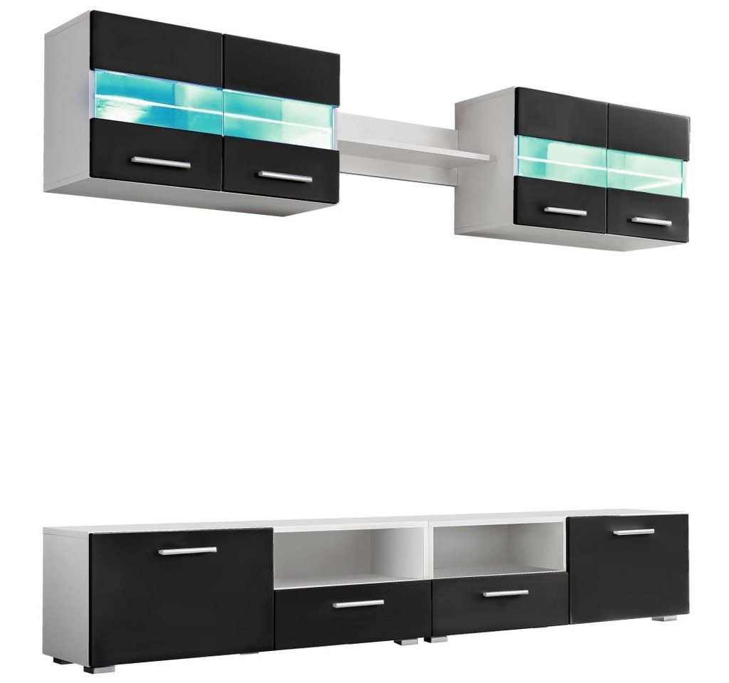 vidaXL TV-Schrank tlg TV Schrank Set Hängeschrank Wohnwand Fernsehschrank LED Hochglanz vidaXL TV-Schrank tlg TV Schrank Set Hängeschrank Wohnwand Fernsehschrank LED Hochglanz von vidaXL