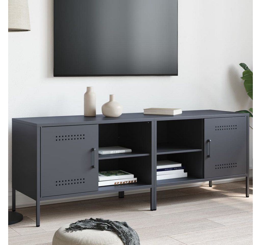 vidaXL TV-Schrank TV-Schränke 2 Stk. Anthrazit 68x39x50,5 cm Stahl von vidaXL