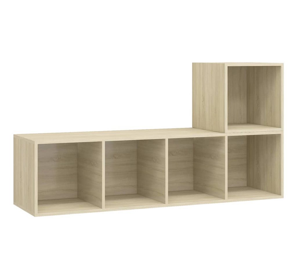 vidaXL TV-Wand, 2-tlg. TV-Schrank-Set Sonoma-Eiche Holzwerkstoff vidaXL TV-Wand, 2-tlg. TV-Schrank-Set Sonoma-Eiche Holzwerkstoff von vidaXL