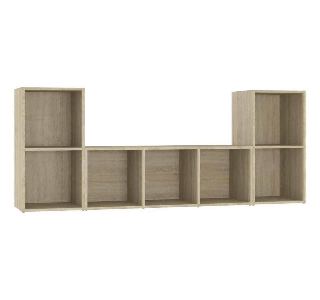 vidaXL TV-Wand, 3-tlg. TV-Schrank-Set Sonoma-Eiche Holzwerkstoff vidaXL TV-Wand, 3-tlg. TV-Schrank-Set Sonoma-Eiche Holzwerkstoff von vidaXL