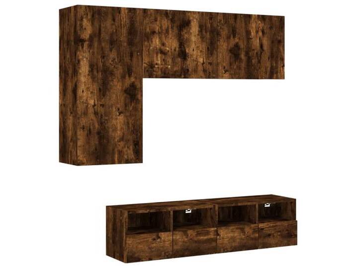 vidaXL TV-Wand, 4-tlg. Wohnwand Räuchereiche Holzwerkstoff vidaXL TV-Wand, 4-tlg. Wohnwand Räuchereiche Holzwerkstoff von vidaXL