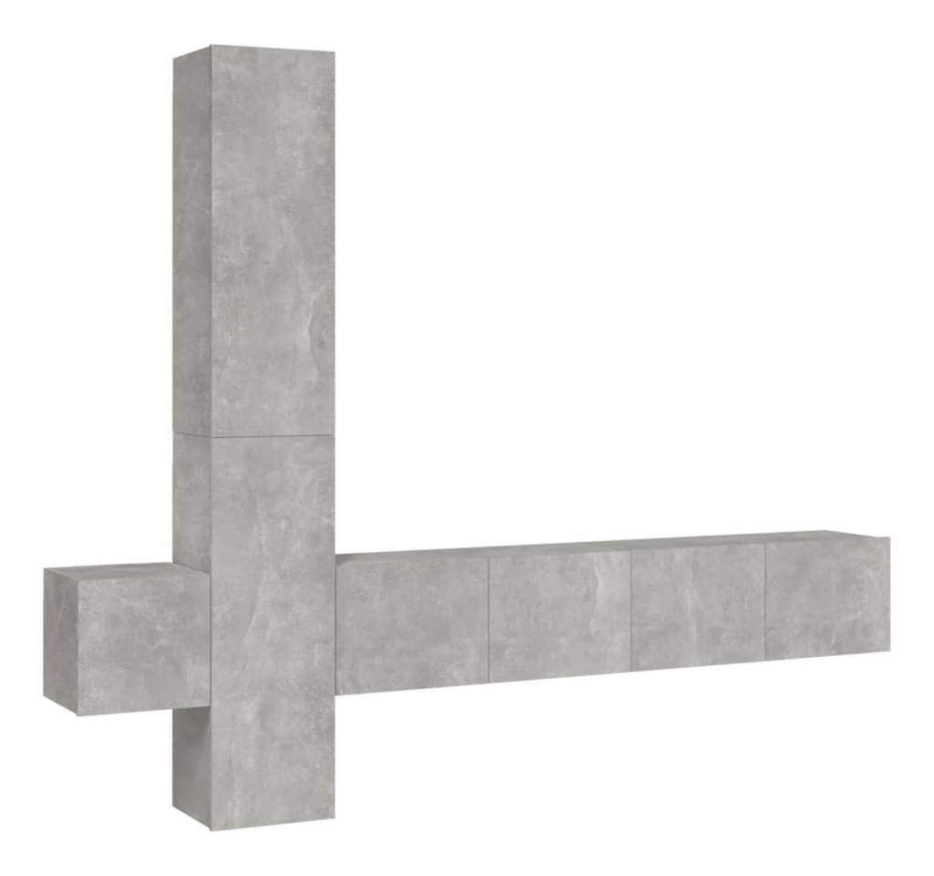 vidaXL TV-Wand, 5-tlg. TV-Schrank-Set Betongrau Holzwerkstoff vidaXL TV-Wand, 5-tlg. TV-Schrank-Set Betongrau Holzwerkstoff von vidaXL