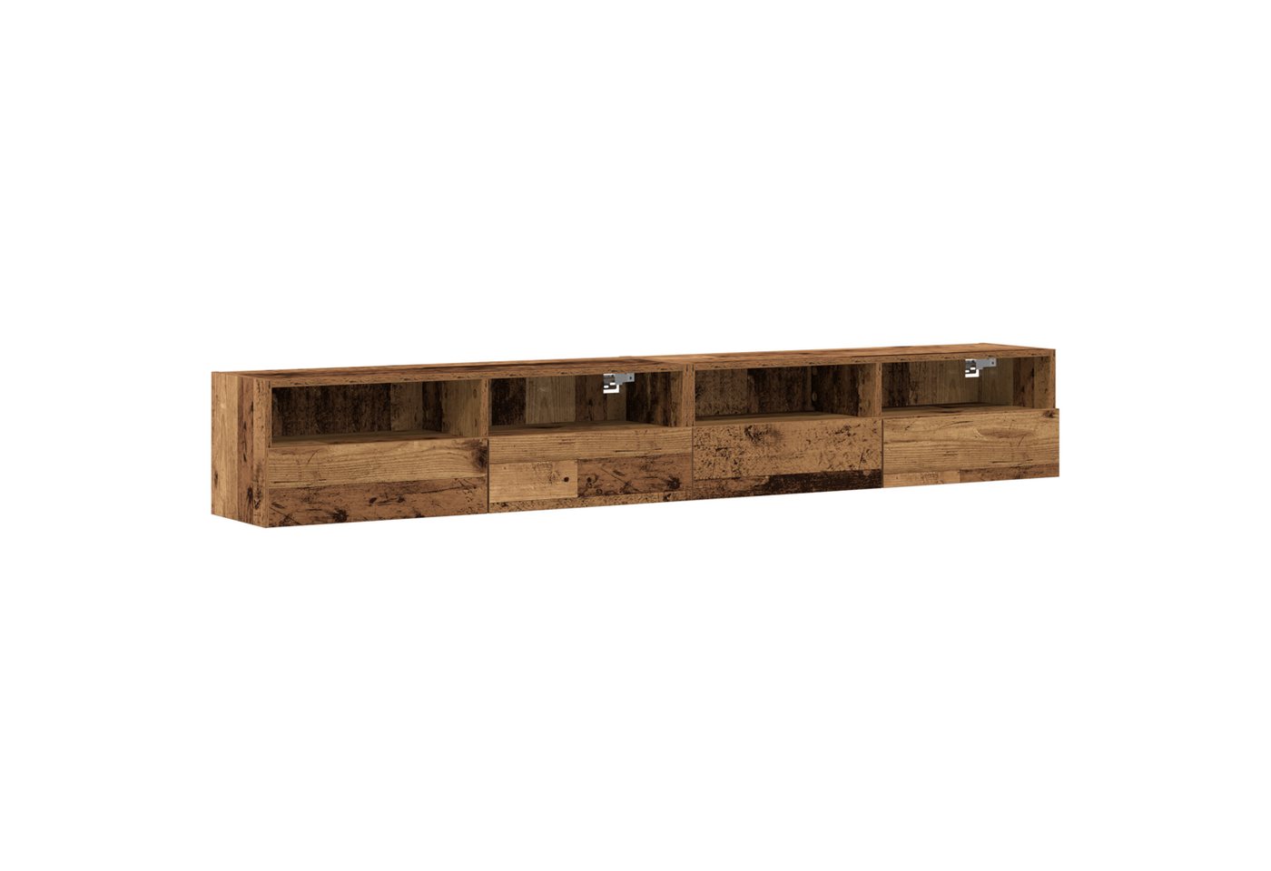 vidaXL TV-Wand TV-Wandschränke 2 Stk. Altholz 100x30x30 cm Holzwerkstoff, (1-St) von vidaXL