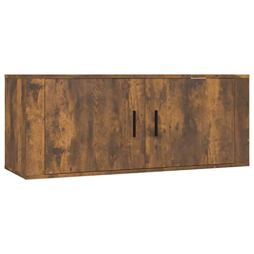 vidaXL TV Wandschrank Hängeschrank Fernsehschrank Lowboard Fernsehtisch TV Möbel Schrank HiFi-Schrank Hängend Wohnzimmer Räuchereiche 100x34,5x40cm vidaXL TV Wandschrank Hängeschrank Fernsehschrank Lowboard Fernsehtisch TV Möbel Schrank HiFi-Schrank Hängend Wohnzimmer Räuchereiche 100x34,5x40cm von vidaXL