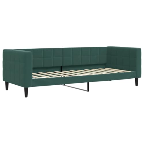 vidaXL Tagesbett, Gästebett 2-in-1, Sofabett Schlafsofa für Schlafzimmer Wohnzimmer, Bettsofa Sofa, Modernes Design, Dunkelgrün 80x200cm Samt vidaXL Tagesbett, Gästebett 2-in-1, Sofabett Schlafsofa für Schlafzimmer Wohnzimmer, Bettsofa Sofa, Modernes Design, Dunkelgrün 80x200cm Samt von vidaXL