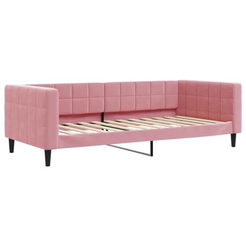 vidaXL Tagesbett, Gästebett 2-in-1, Sofabett Schlafsofa für Schlafzimmer Wohnzimmer, Bettsofa Sofa, Modernes Design, Rosa 90x200cm Samt vidaXL Tagesbett, Gästebett 2-in-1, Sofabett Schlafsofa für Schlafzimmer Wohnzimmer, Bettsofa Sofa, Modernes Design, Rosa 90x200cm Samt von vidaXL