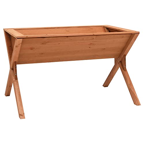 vidaXL Tannenholz Hochbeet Blumenkasten Pflanzkasten Frühbeet Gemüsebeet Pflanzkübel Blumenkübel Pflanzbeet Kräuterbeet Garten 90x55x56cm von vidaXL