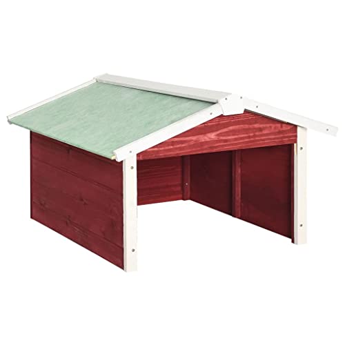 vidaXL Tannenholz Mähroboter Garage Dach Unterstand Überdachung Rasenmäher Überdachung Holzgarage Rasenroboter 72x87x50cm Rot Weiß vidaXL Tannenholz Mähroboter Garage Dach Unterstand Überdachung Rasenmäher Überdachung Holzgarage Rasenroboter 72x87x50cm Rot Weiß von vidaXL