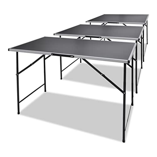 vidaXL Tapeziertisch Arbeitstisch Mehrzwecktisch Partytisch 3 TLG. Klapptisch von vidaXL
