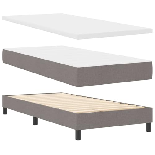 vidaXL Taschenfederkern-Bettmatratze 90X190 cm Taupe Stoff Schaum Reißverschlussbezug Einzel Komfort für Schlafzimmer mit atmungsaktivem Topper Qualitätsunterstützung vidaXL Taschenfederkern-Bettmatratze 90X190 cm Taupe Stoff Schaum Reißverschlussbezug Einzel Komfort für Schlafzimmer mit atmungsaktivem Topper Qualitätsunterstützung von vidaXL