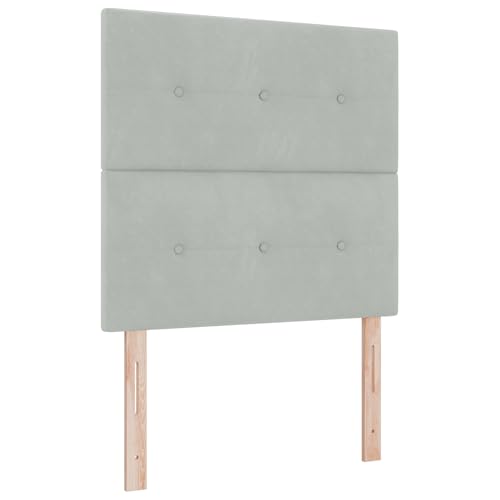 vidaXL Taschenfederkernbettmatratze mit Reißverschluss Hellgrau 100 x 200 cm Samt Schaum Komfort Schlaflösung Schutz Topper Einzelbettmöbel Essentials vidaXL Taschenfederkernbettmatratze mit Reißverschluss Hellgrau 100 x 200 cm Samt Schaum Komfort Schlaflösung Schutz Topper Einzelbettmöbel Essentials von vidaXL