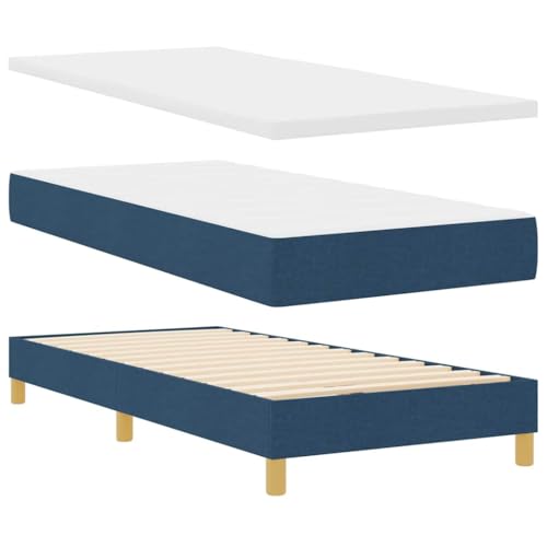 vidaXL Taschenfederkernmatratze 90X200 cm Blau und Weiß Stoff Reißverschlussbezug Einzel-Schaum Für bequemen Schlaf Schoner Ideal Schlafzimmermöbel Modern Topper vidaXL Taschenfederkernmatratze 90X200 cm Blau und Weiß Stoff Reißverschlussbezug Einzel-Schaum Für bequemen Schlaf Schoner Ideal Schlafzimmermöbel Modern Topper von vidaXL