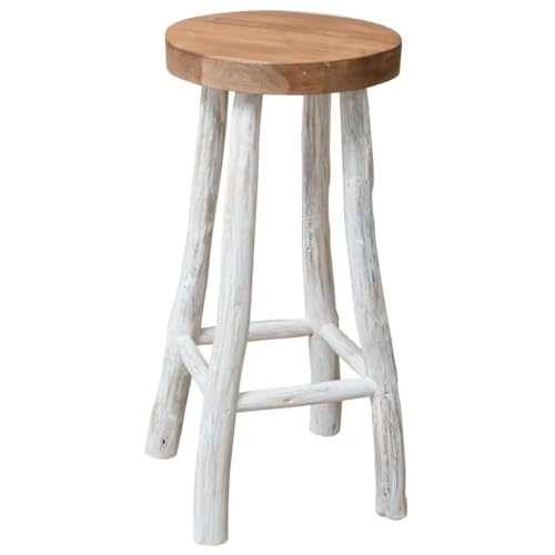 vidaXL Teak Barhocker Barstuhl Tresenhocker Thekenhocker Küchenhocker Hocker von vidaXL