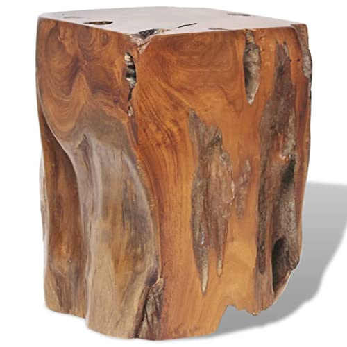 vidaXL Teak Massiv Hocker 30x30x40cm Sitzhocker Block Beistelltisch Holzhocker von vidaXL