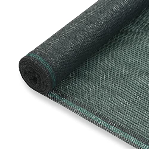 vidaXL Tennisblende Zaunblende Sichtschutz Schattiernetz Windschutz Zaun Schattier Netz Sichtschutznetz Gewebe UV-beständig HDPE 2x25 m Grün von vidaXL