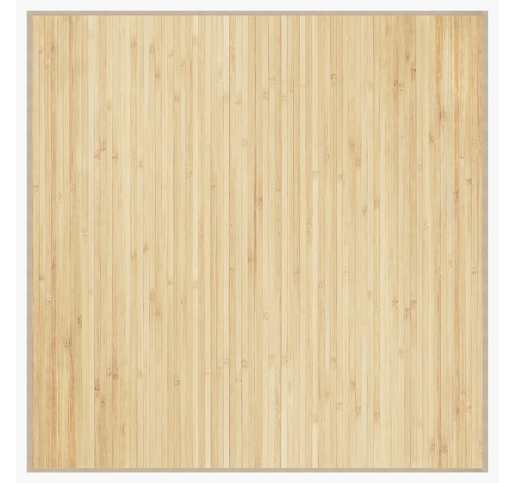 vidaXL Teppich, Quadratisch Hell Natur 100x100 cm Bambus von vidaXL