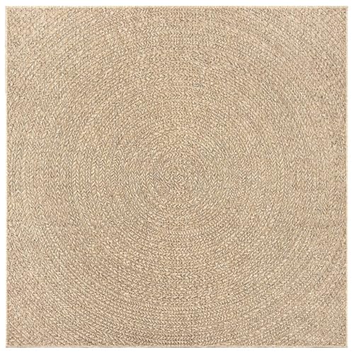 vidaXL Teppich, Teppich für Wohnzimmer Garten Balkon Terrasse, Bodenmatte Läufer Rechteckig, Balkonteppich Terrassenteppich, 240x240cm Jute-Optik Indoor Outdoor vidaXL Teppich, Teppich für Wohnzimmer Garten Balkon Terrasse, Bodenmatte Läufer Rechteckig, Balkonteppich Terrassenteppich, 240x240cm Jute-Optik Indoor Outdoor von vidaXL
