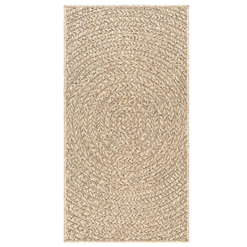 vidaXL Teppich, Teppich für Wohnzimmer Garten Balkon Terrasse, Bodenmatte Läufer Rechteckig, Balkonteppich Terrassenteppich, 60x110cm Jute-Optik Indoor Outdoor vidaXL Teppich, Teppich für Wohnzimmer Garten Balkon Terrasse, Bodenmatte Läufer Rechteckig, Balkonteppich Terrassenteppich, 60x110cm Jute-Optik Indoor Outdoor von vidaXL