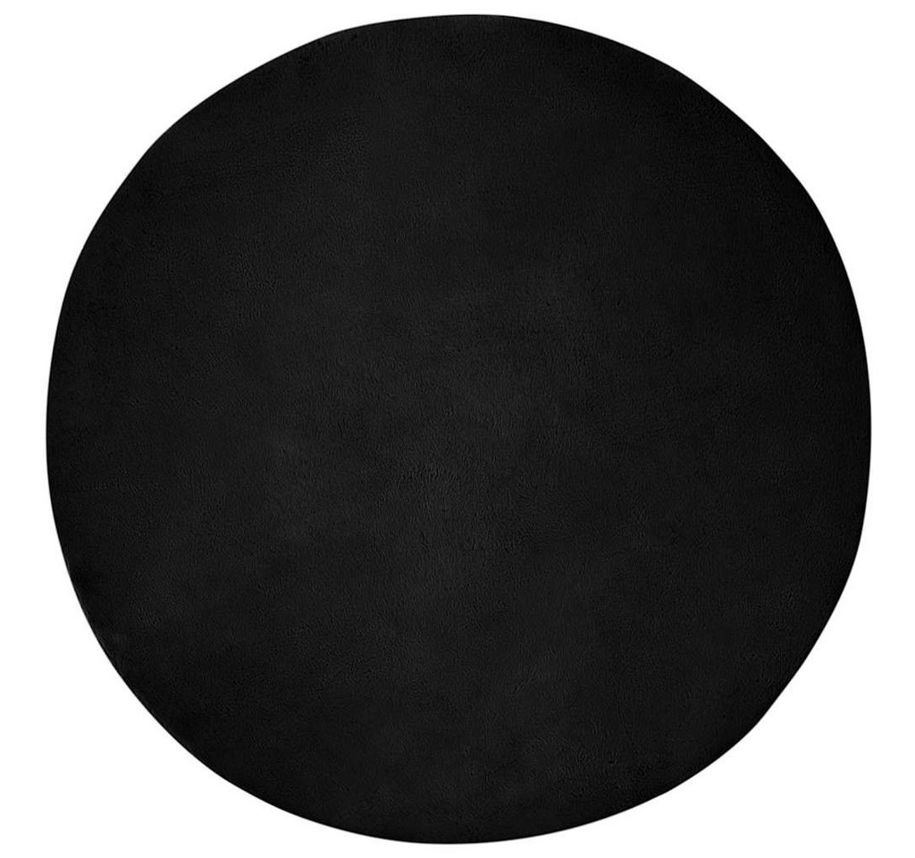 vidaXL Teppich Kunstfell Hasen Teppich Schwarz Ø 160 cm Polyester vidaXL Teppich Kunstfell Hasen Teppich Schwarz Ø 160 cm Polyester von vidaXL