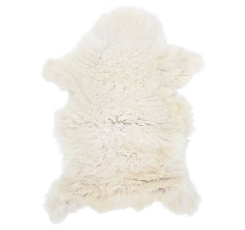 vidaXL Teppich Schaffell Creme 70x100 cm Tierfell Teppich, Höhe: 0 mm von vidaXL
