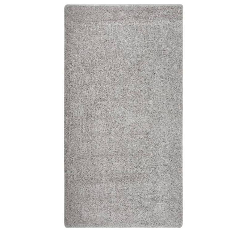 vidaXL Teppich Shaggy-Teppich Hellgrau 80x150 cm Rutschfest, Rechteckig, Höhe: 2 mm von vidaXL