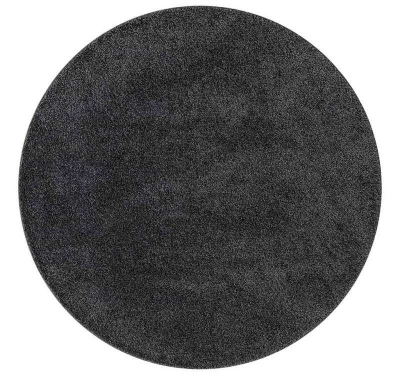 vidaXL Teppich Teppich Dunkelgrau 90 x 90 cm Polypropylen von vidaXL