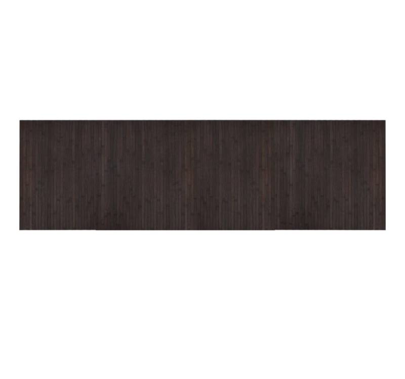 vidaXL Teppich Teppich Rechteckig Dunkelbraun 60x200 cm Bambus, Höhe: 0 mm von vidaXL