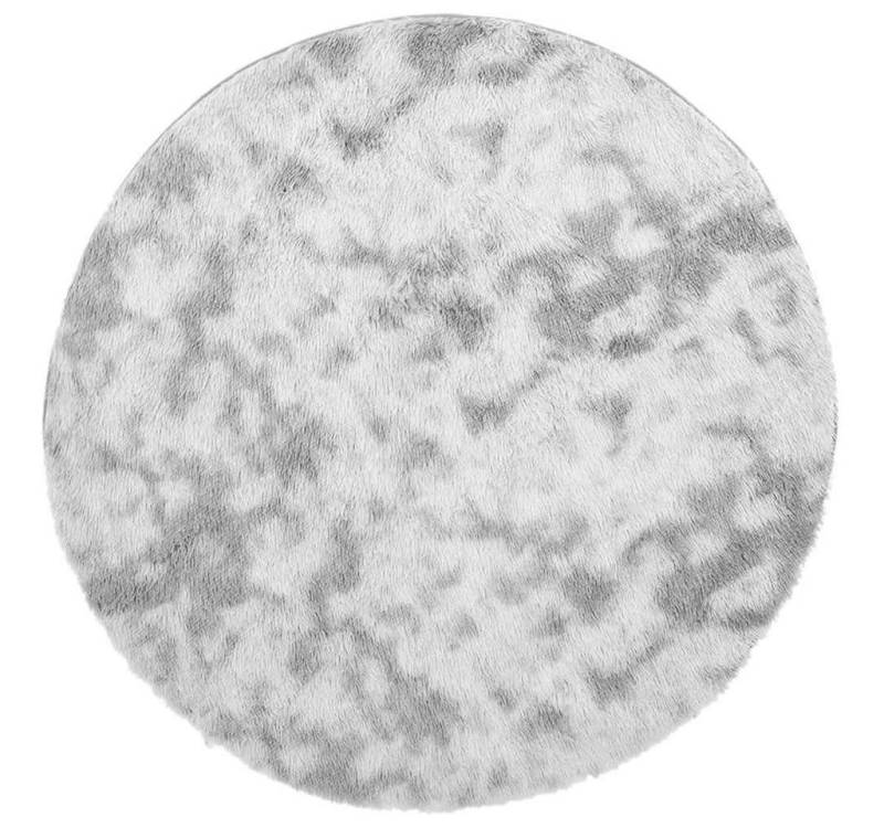 vidaXL Teppich Teppich Shaggy Hochflor NAVARRA Hellgrau 100x100 cm Polyester, Runde vidaXL Teppich Teppich Shaggy Hochflor NAVARRA Hellgrau 100x100 cm Polyester, Runde von vidaXL