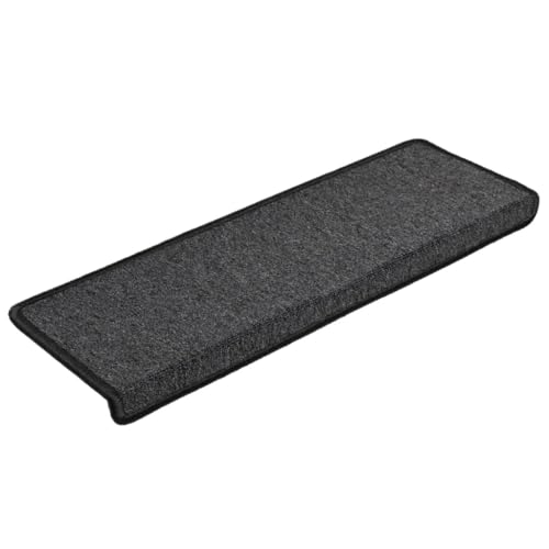 vidaXL Teppich Treppenstufen 15 STK., Stufenmatten mit Klebebändern, Treppenmatten Faltbar, Treppenteppich Treppenstufenmatte, 65x21x4cm Anthrazit vidaXL Teppich Treppenstufen 15 STK., Stufenmatten mit Klebebändern, Treppenmatten Faltbar, Treppenteppich Treppenstufenmatte, 65x21x4cm Anthrazit von vidaXL