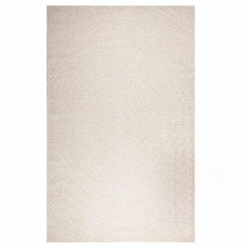vidaXL Teppich ZIZUR Creme 200x290 cm Jute-Optik Indoor und Outdoor, Fußmatte, Bodenteppich, Teppichboden, Bodenmatte, Flächenvorleger, Innenteppich von vidaXL