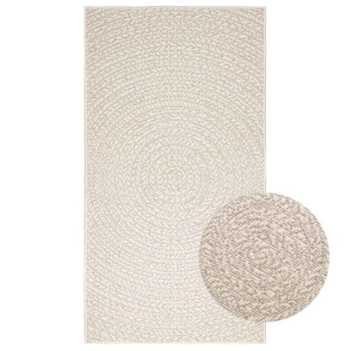 vidaXL Teppich ZIZUR Creme 80x150 cm Jute-Optik Indoor und Outdoor, Fußmatte, Bodenteppich, Teppichboden, Bodenmatte, Flächenvorleger, Innenteppich vidaXL Teppich ZIZUR Creme 80x150 cm Jute-Optik Indoor und Outdoor, Fußmatte, Bodenteppich, Teppichboden, Bodenmatte, Flächenvorleger, Innenteppich von vidaXL