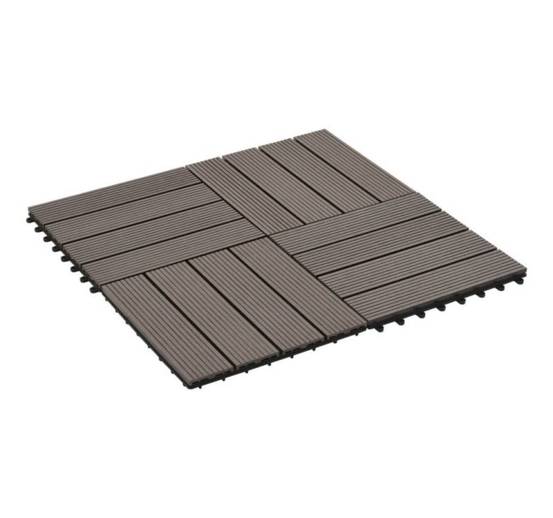 vidaXL Teppichboden 22 Stk. Terrassenfliesen 30 x 30 cm 2 qm WPC Dunkelbraun vidaXL Teppichboden 22 Stk. Terrassenfliesen 30 x 30 cm 2 qm WPC Dunkelbraun von vidaXL